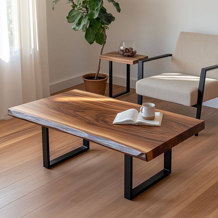 Прямокутний стіл з металевими ніжками